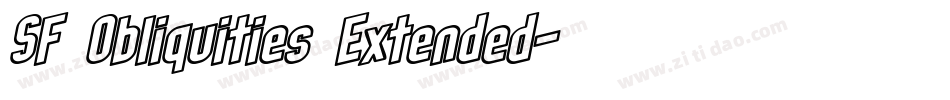 SF Obliquities Extended字体转换